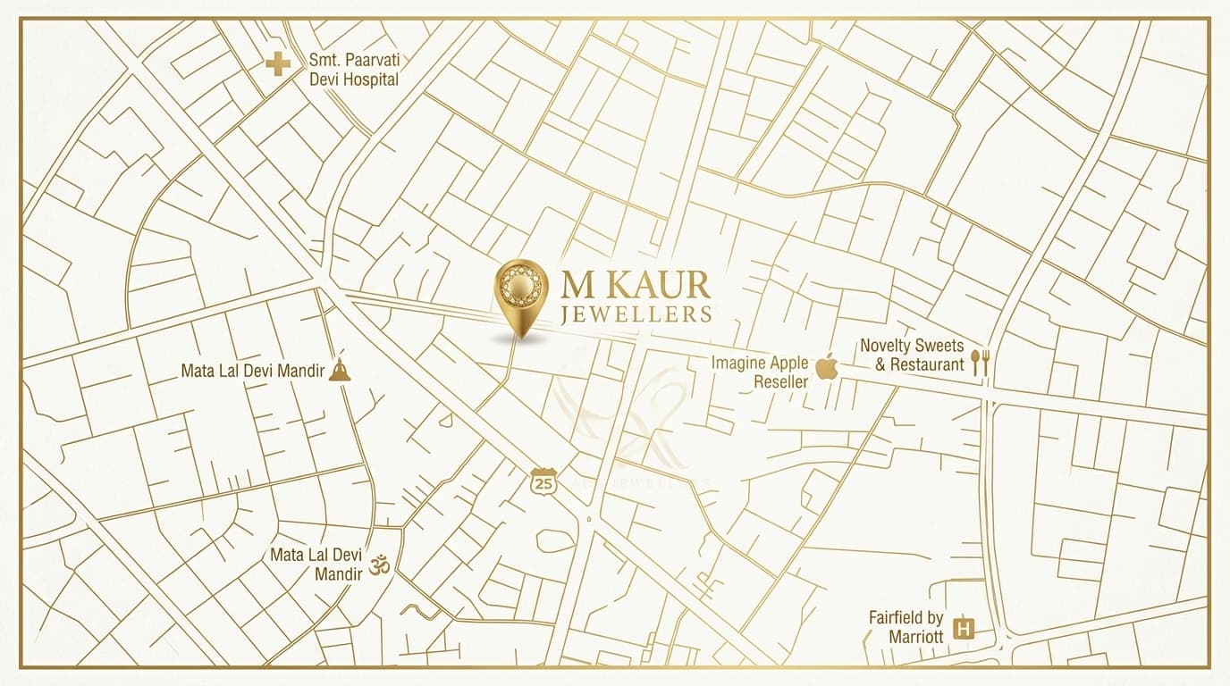 Map showing M. Kaur Jewellers location in Mumbai